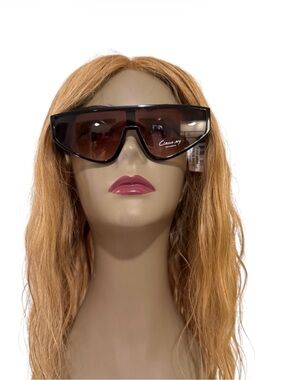 Women’s Oversized Shield Sunglasses in Brown Gradient by Circus·NY